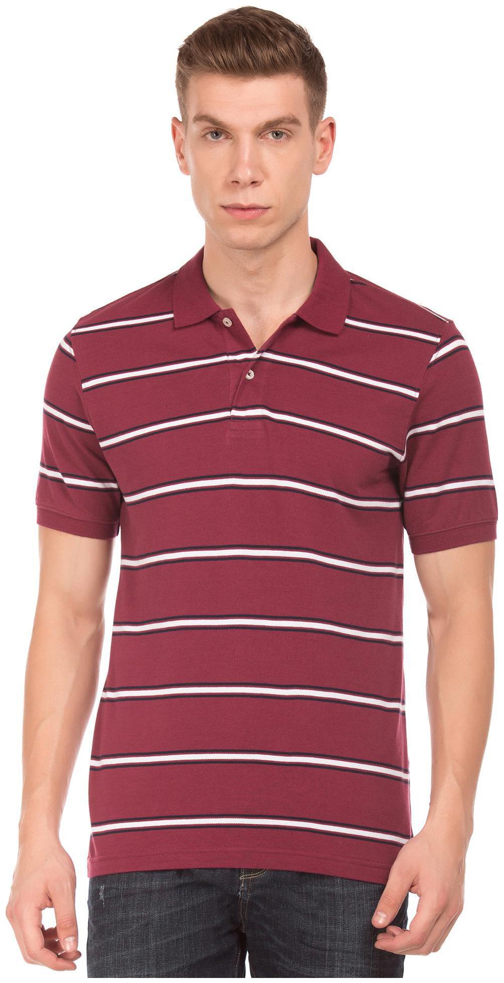 

RUGGERS Men Red Regular fit Cotton Polo collar T-Shirt - Pack Of 1