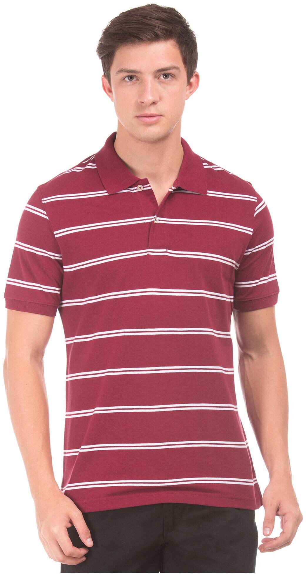 

RUGGERS Men Red Regular fit Cotton Polo collar T-Shirt - Pack Of 1