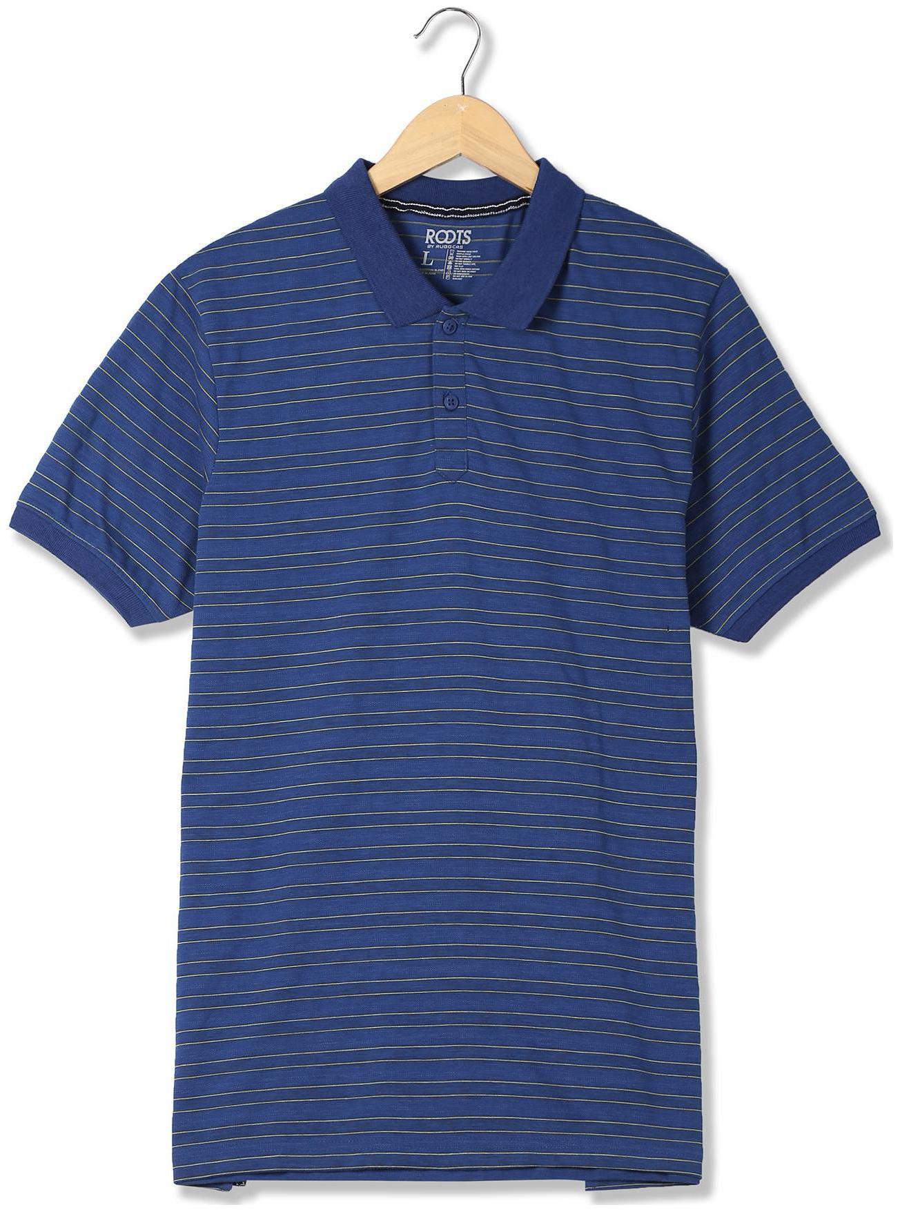 

RUGGERS Men Blue Regular fit Cotton Blend Polo collar T-Shirt - Pack Of 1