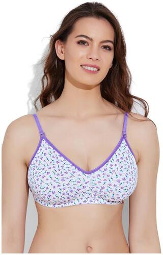 Rosaline Lightly Padded Wirefree Comfort Transparent Back Bra- Autumn Leaf