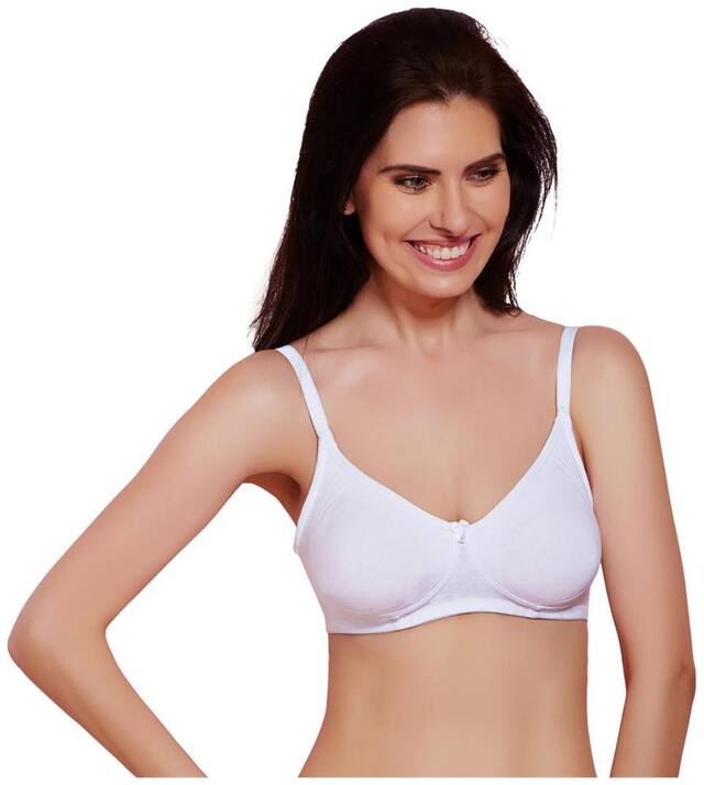 Rosaline Side Shaping Smooth Fit  3-4th Coverage Bra- White