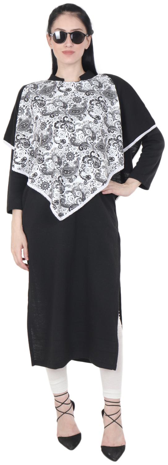 

ROSARY Women Black Ethnic Motifs Straight Kurta With Churidar