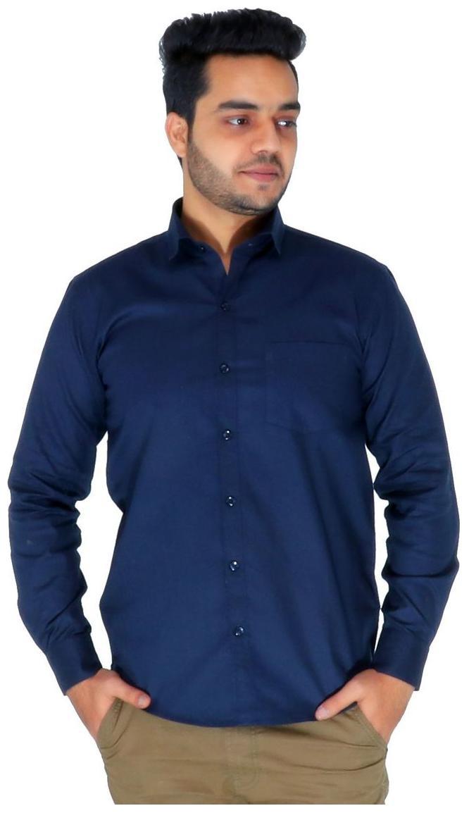 

ROSS TAYLOR Men Regular fit Formal Shirt - Blue