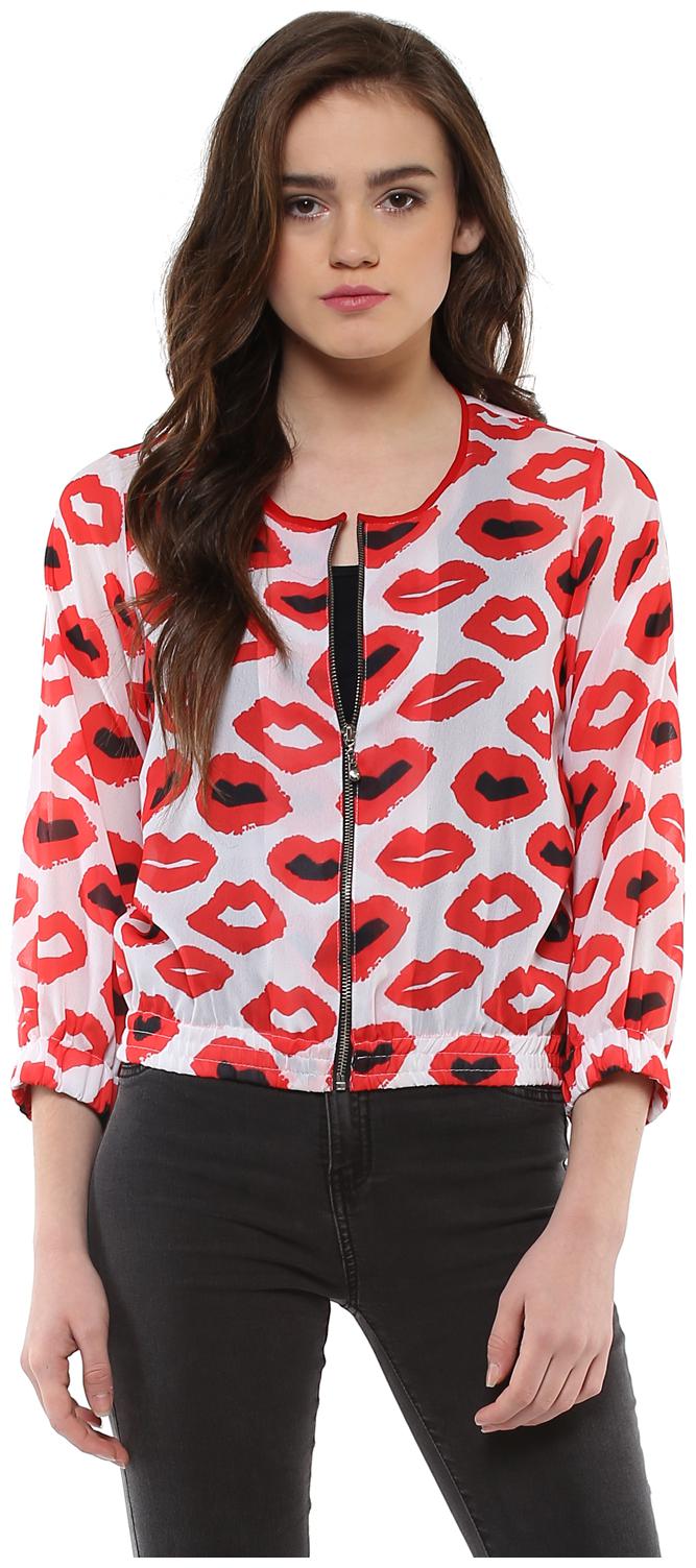

Roving Mode Women Summer jacket - Red Grey