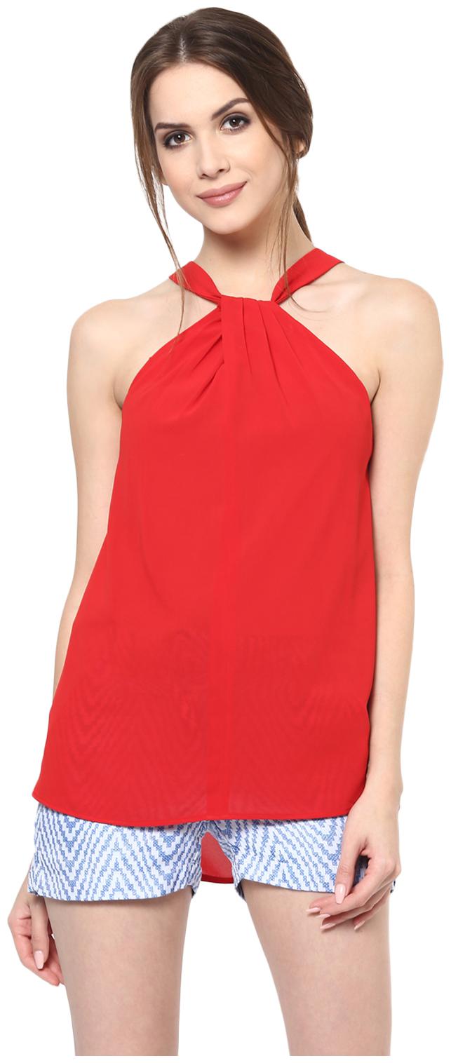 

Roving Mode Women Solid Regular top - Red