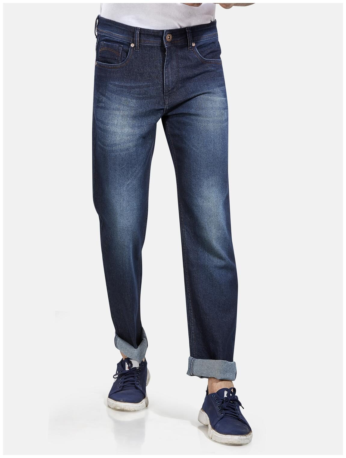 

Roxton Men Navy Blue Relaxed Fit Jeans