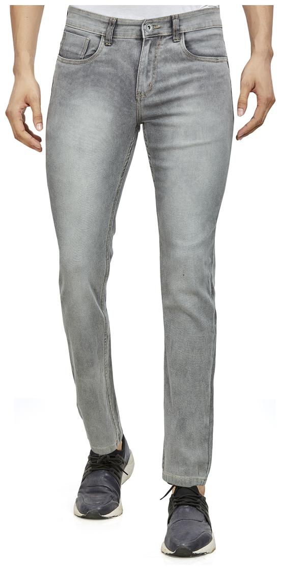 

Roxton Men Grey Tapered Fit Jeans