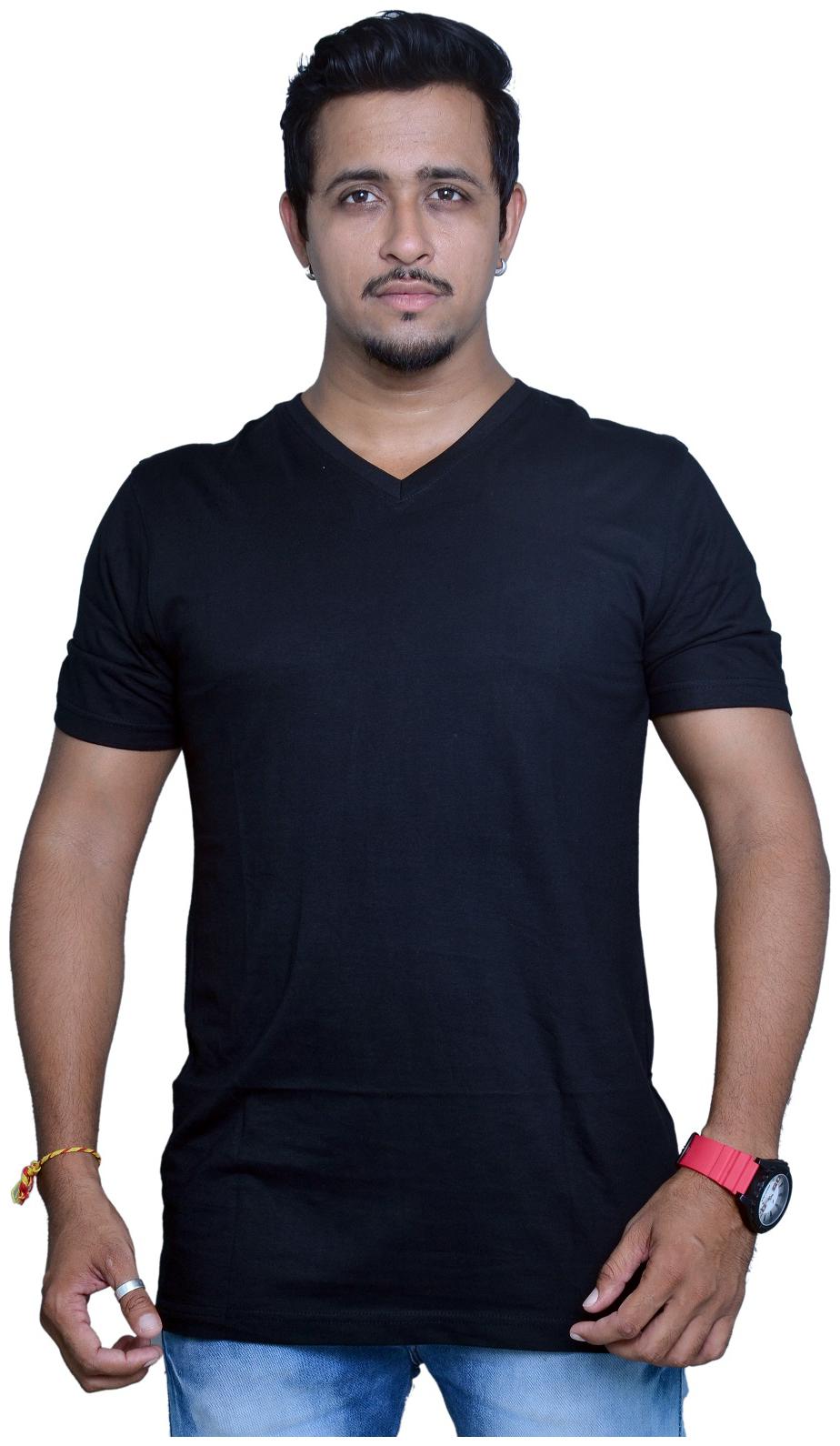 

ROYAL FASHION MEN V NECK HALF SLEEVES T-SHIRT