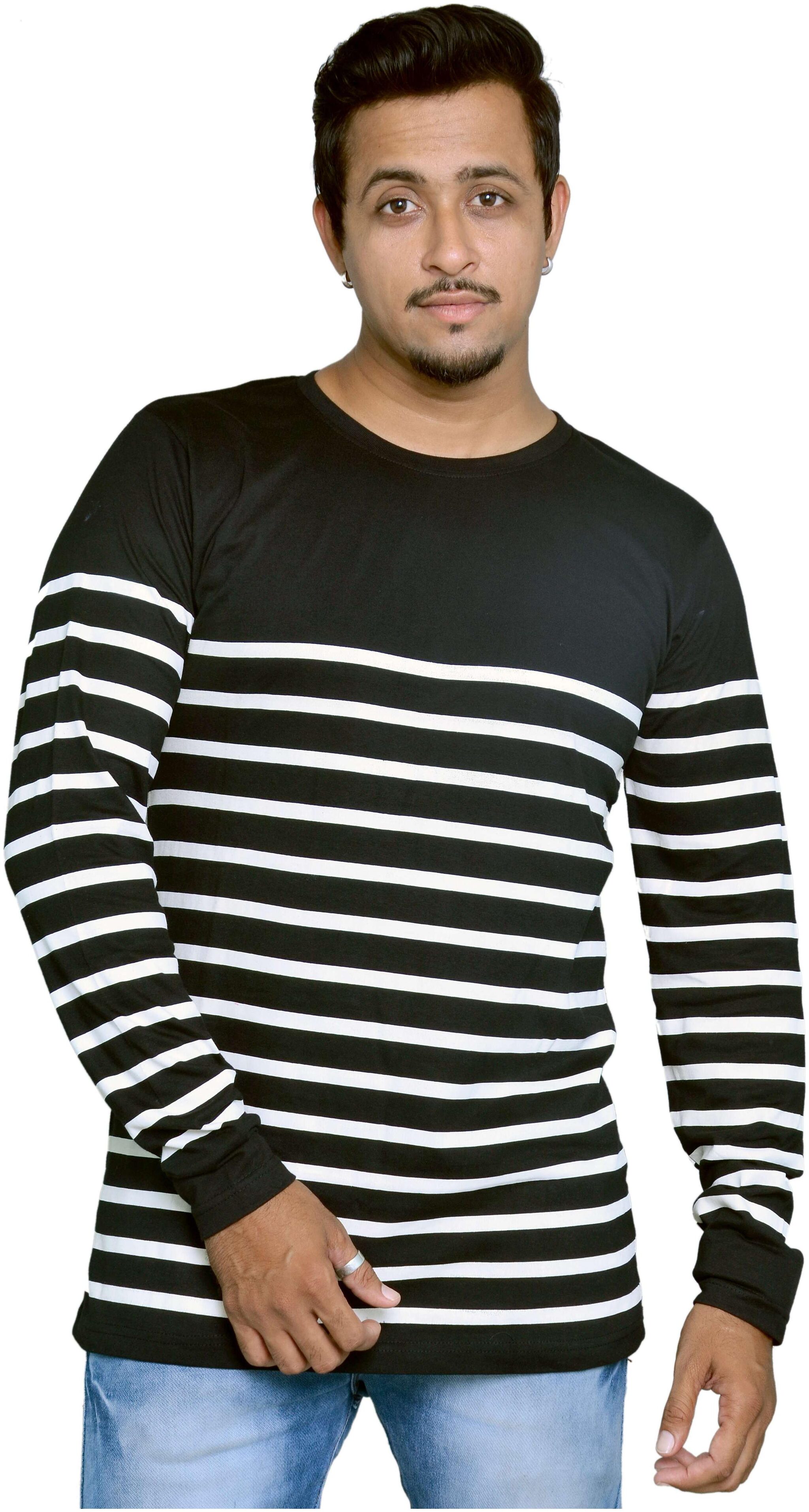 

Royal Fashion Men Black Slim fit Cotton Round neck T-Shirt - Pack Of 1