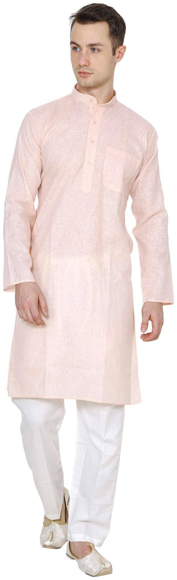Royal Kurta Men's Cotton Linen Kurta Pyjama