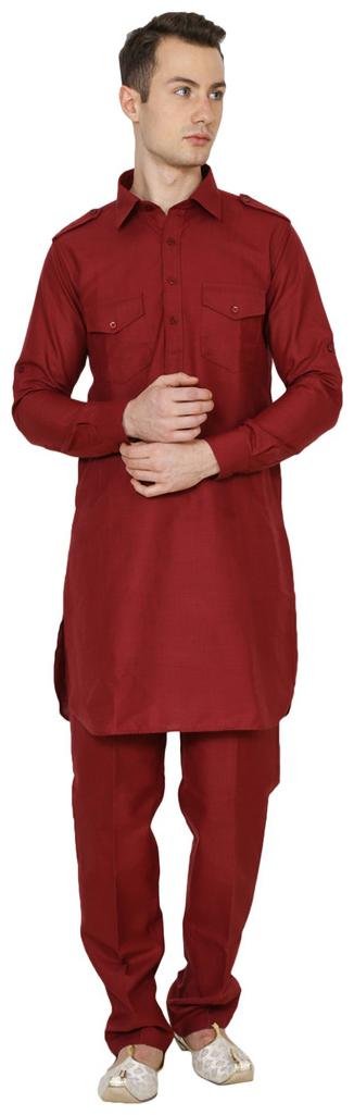 

Royal Kurta Men s Linen Pathani Suit