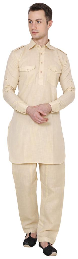 

Royal Kurta Men s Linen Pathani Suit
