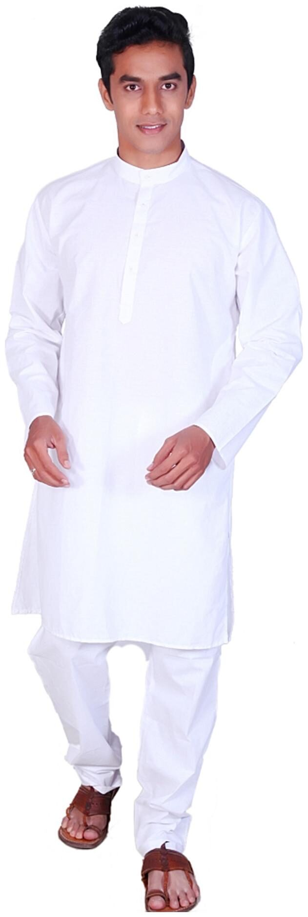 

Royal Kurta White Cotton Kurta Pyjama Set