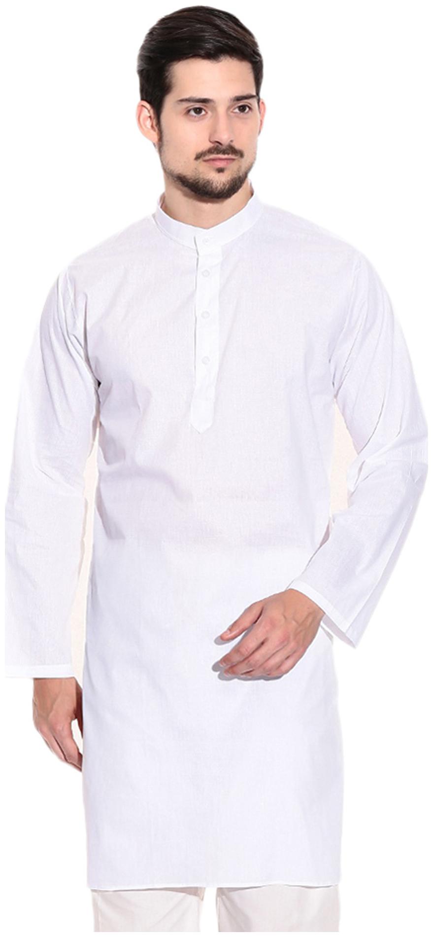 

Royal Kurta White Cotton Kurta Pyjama Set