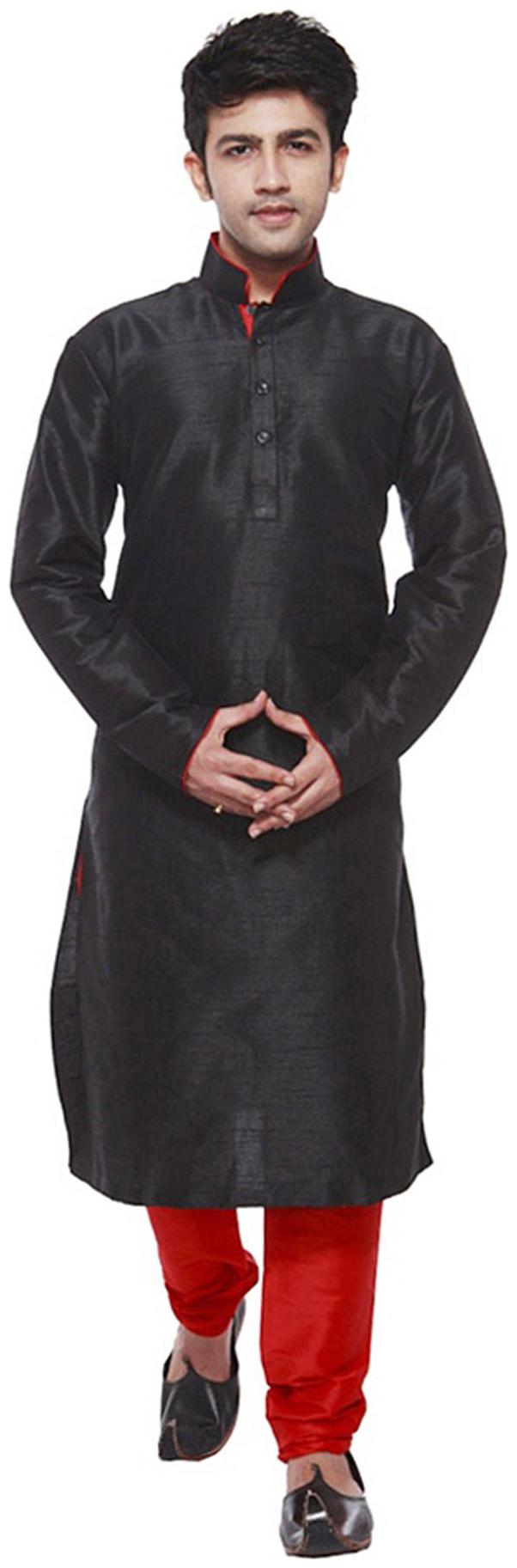 

Royal Kurta Multi Color Silk Blend Kurta Pyjama Set