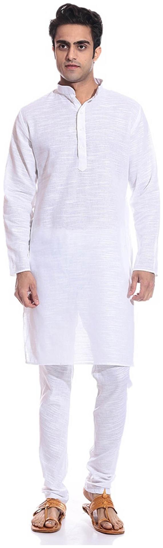 

Royal Kurta White Khadi Kurta Pyjama Set