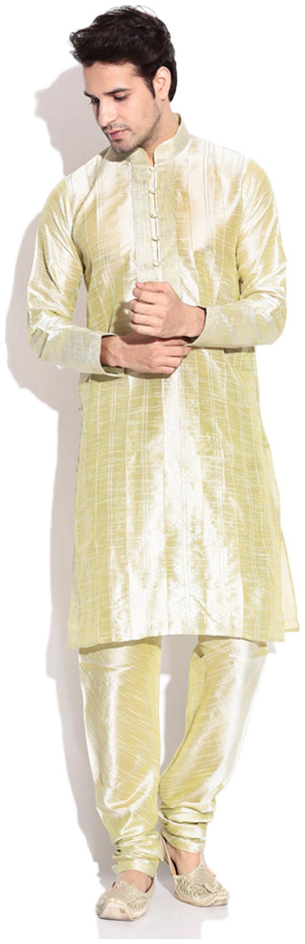 

Royal Kurta Beige Jacquard Kurta Pyjama Set