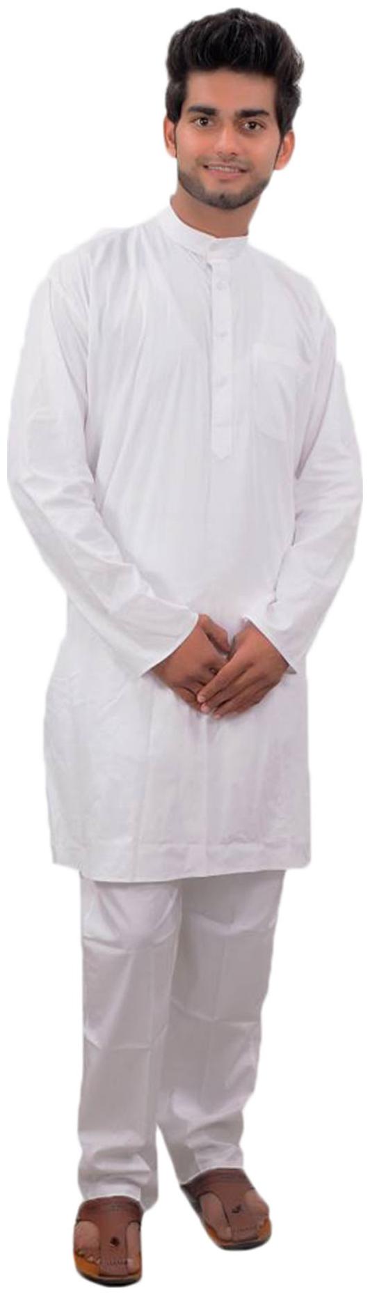 

Royal Kurta White Cotton Kurta Pyjama Set