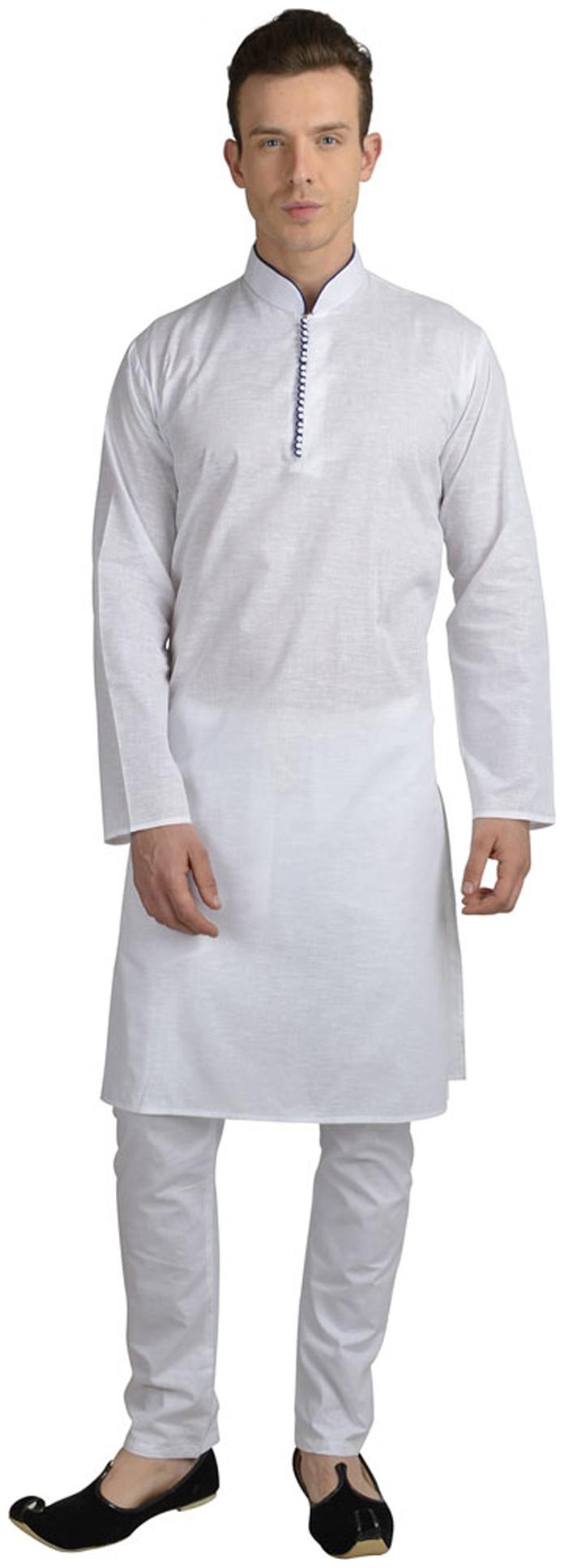 

Royal Kurta White Linen Kurta Pyjama Set