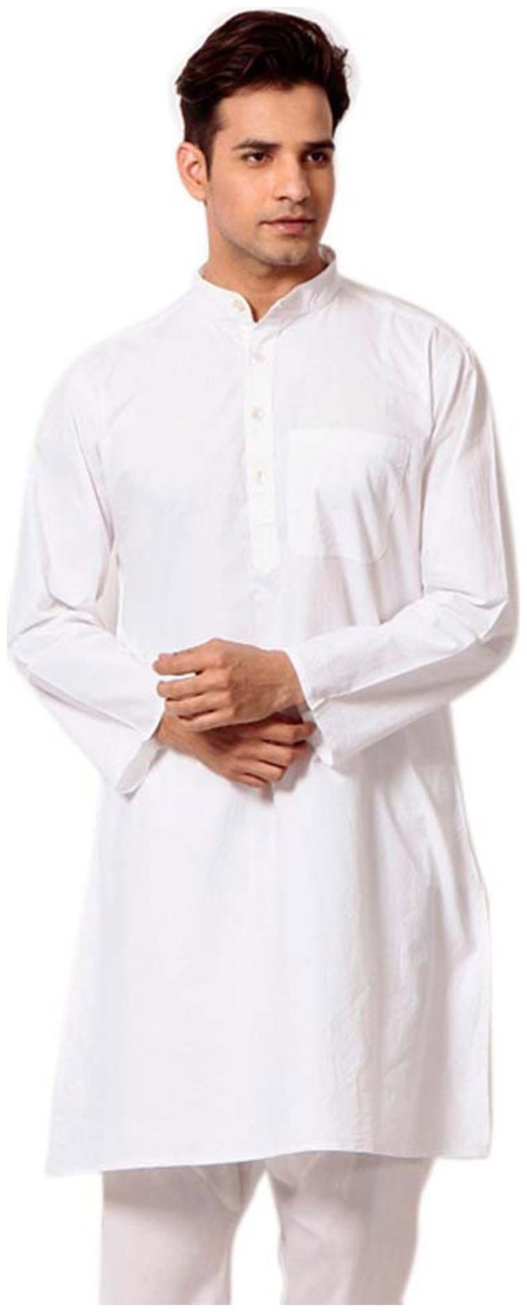 

Royal Kurta White Linen Kurta Pyjama Set