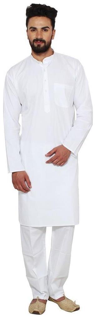 

Royal Men s White Pure Cotton Kurta Pyjama