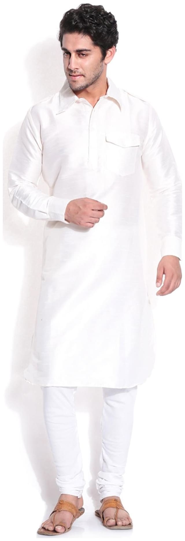 Royal Mens Designer Silk Blend Kurta & Churidaar Set