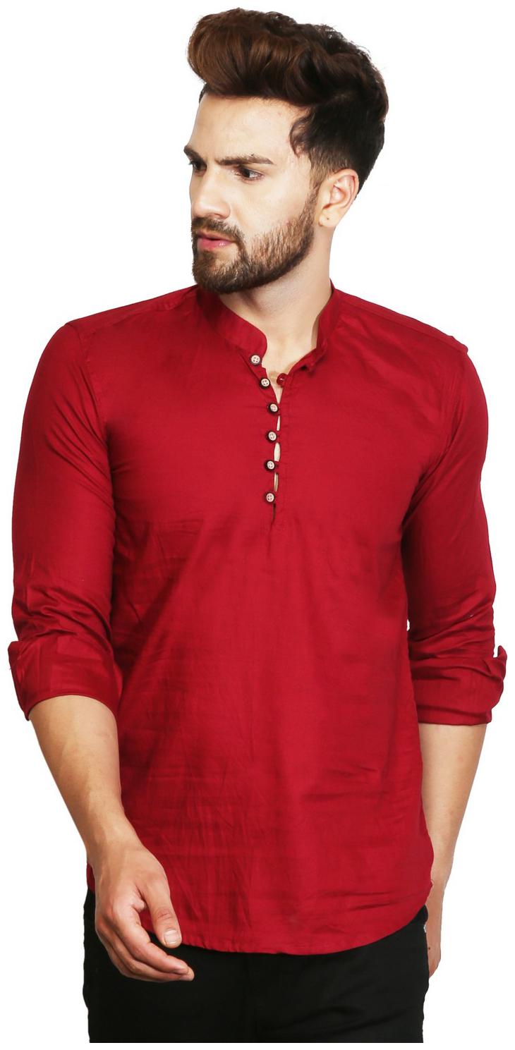 

ROYCE TREND Men Pink Regular Fit Kurta