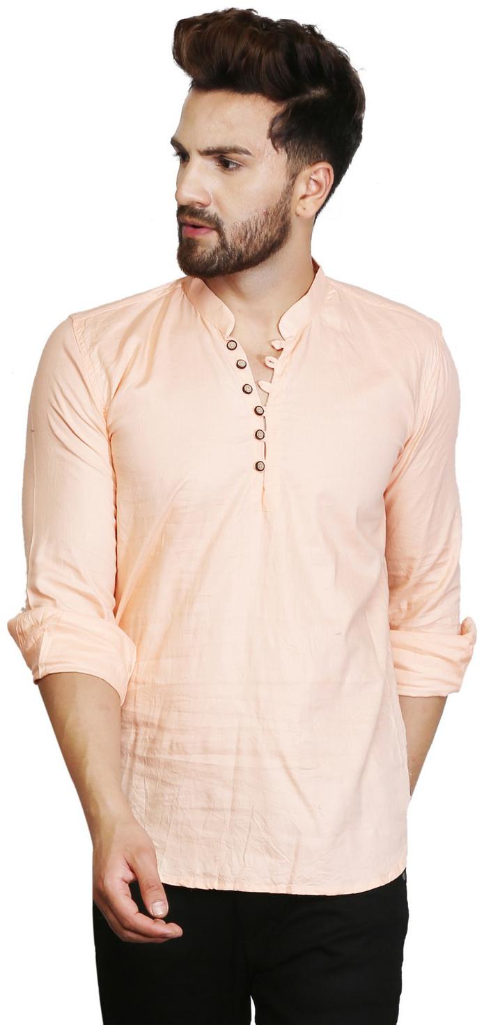 

ROYCE TREND Men Pink Regular Fit Kurta