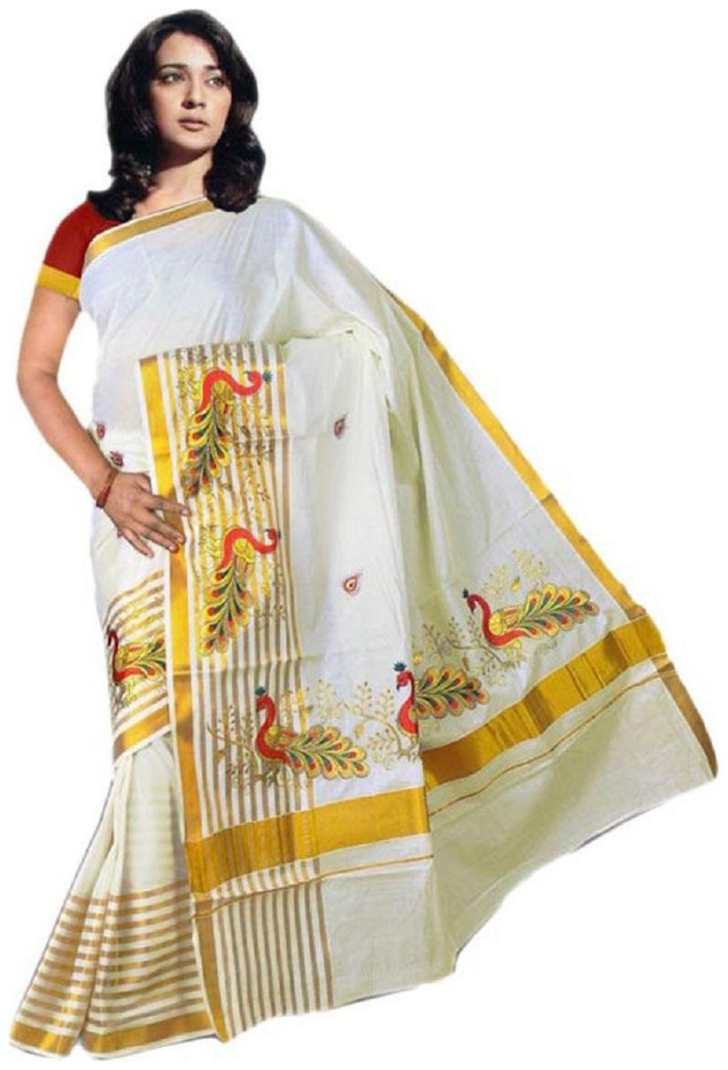 

RSV fabrics kerala kasavu cotton saree