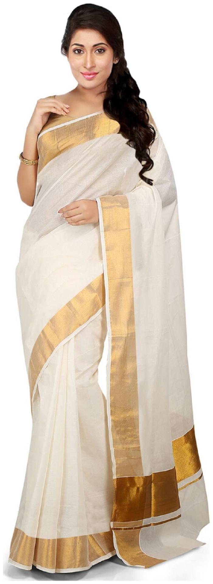 

RSV fabrics kerala kasavu cotton saree