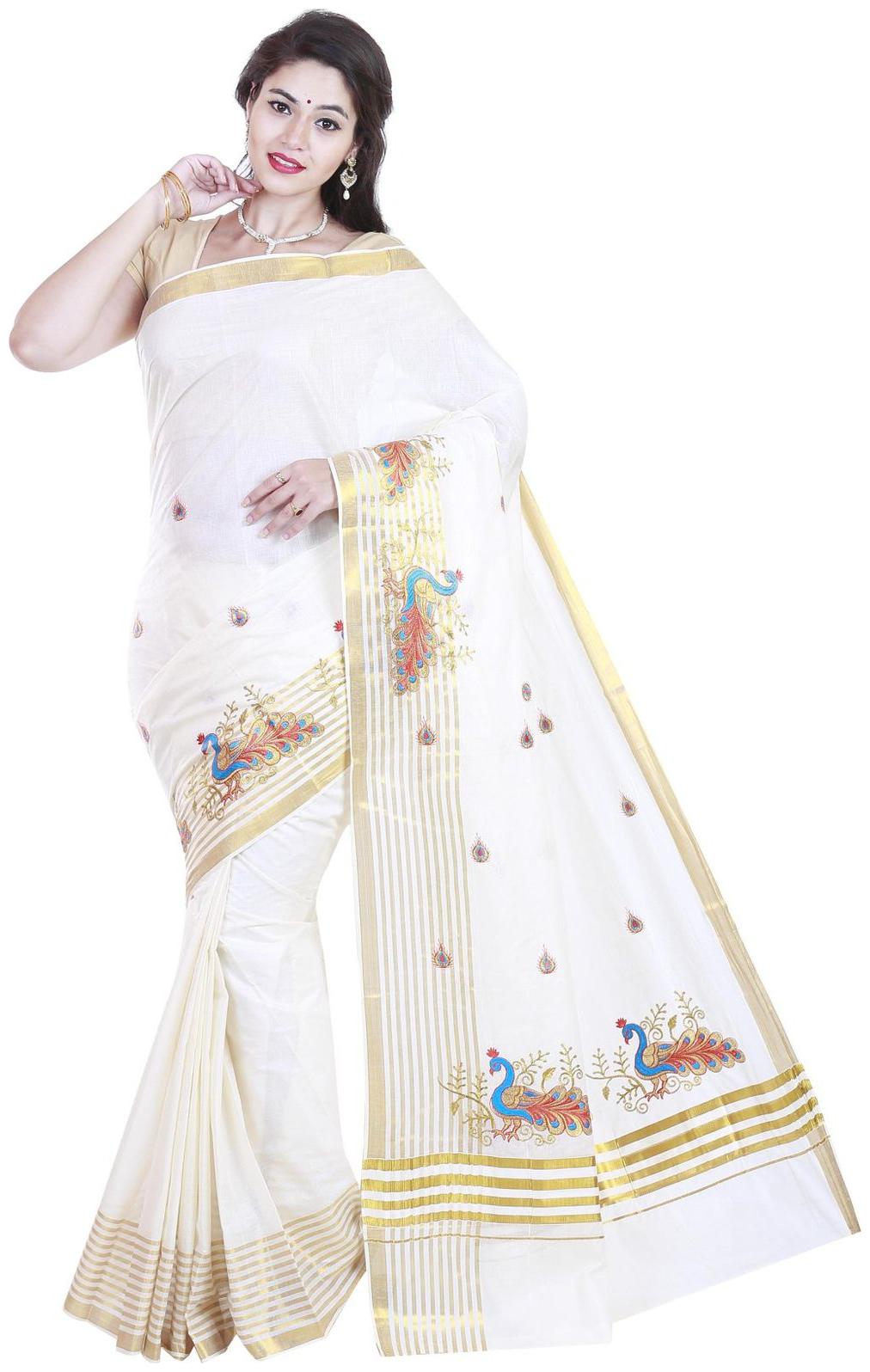 

RSV fabrics kerala kasavu cotton saree
