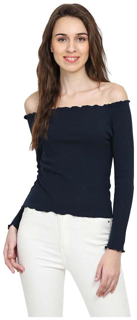 

Trend Arrest Women Striped A-line top - Blue