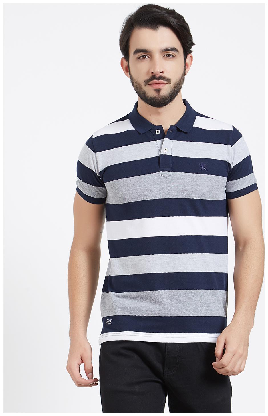 

Rugby Men Multi Slim fit Cotton Polo collar T-Shirt - Pack Of 1