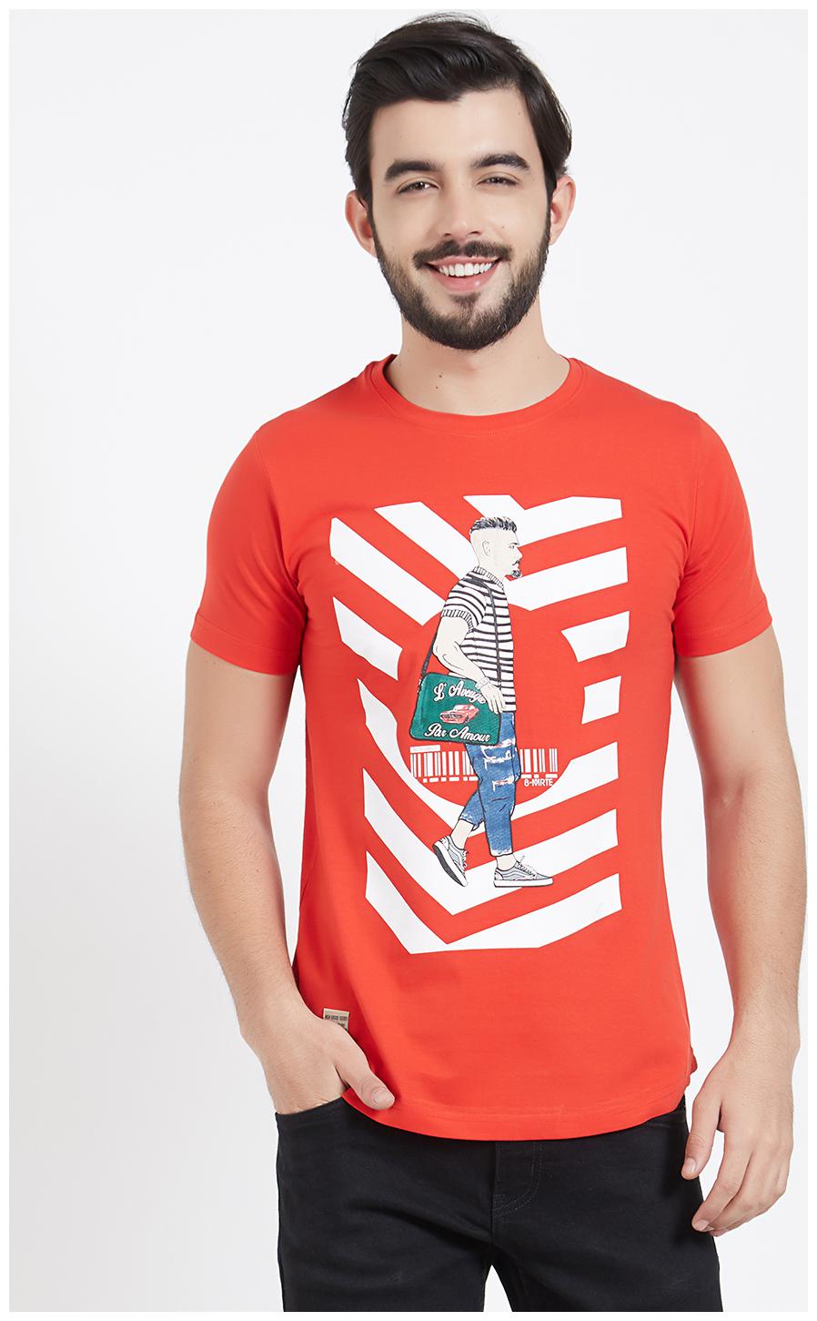 

Rugby Men Red Slim fit Cotton Round neck T-Shirt - Pack Of 1