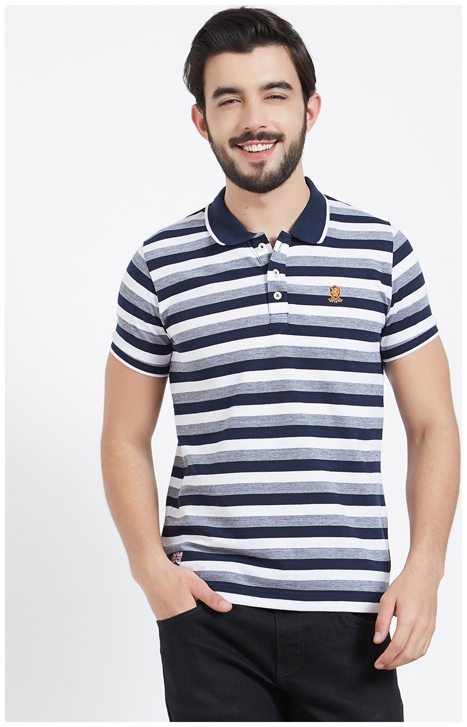 

Rugby Men Multi Slim fit Cotton Polo collar T-Shirt - Pack Of 1