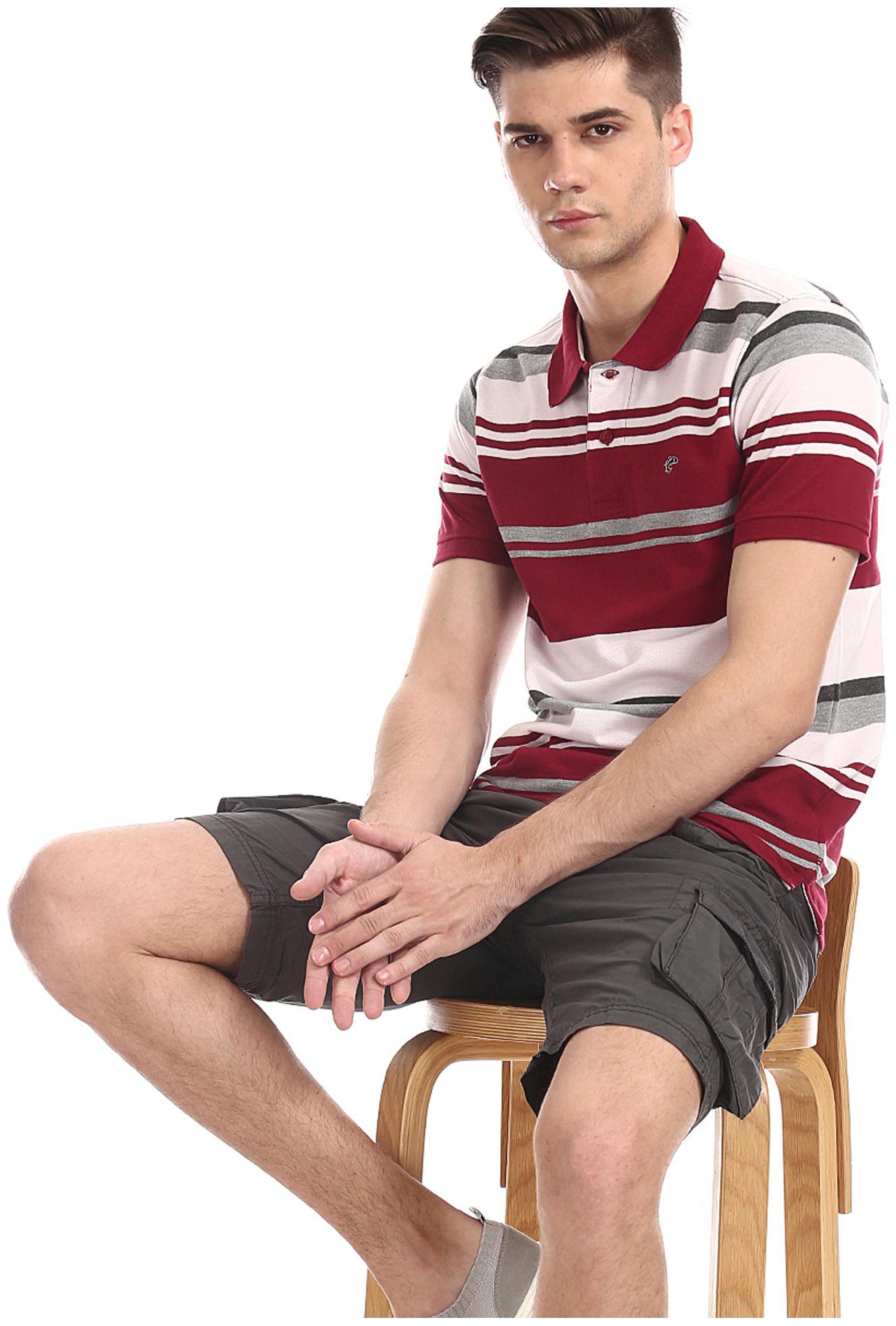 

RUGGERS Men Multi Regular fit Cotton Polo collar T-Shirt - Pack Of 1