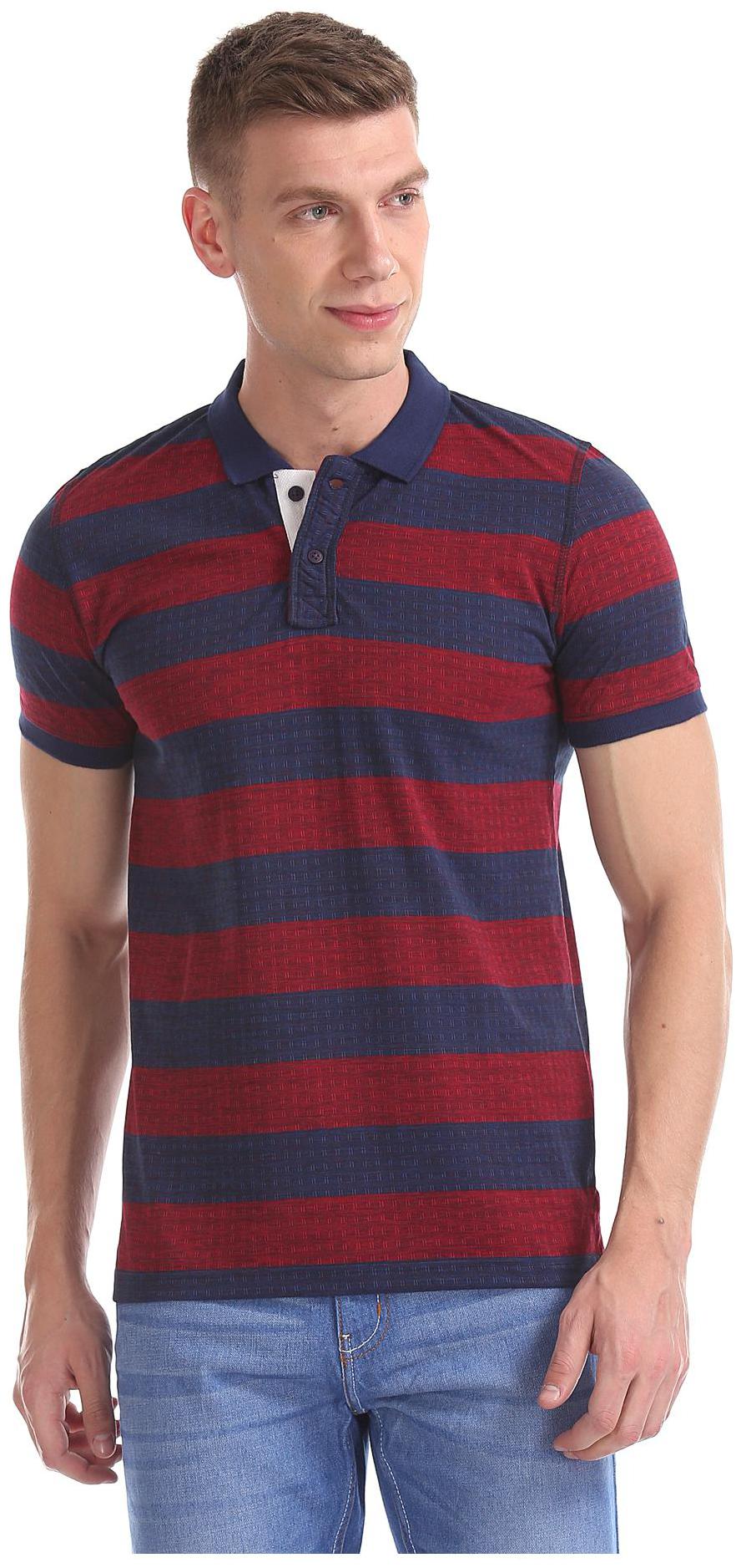 

RUGGERS Men Red Regular fit Cotton Polo collar T-Shirt - Pack Of 1