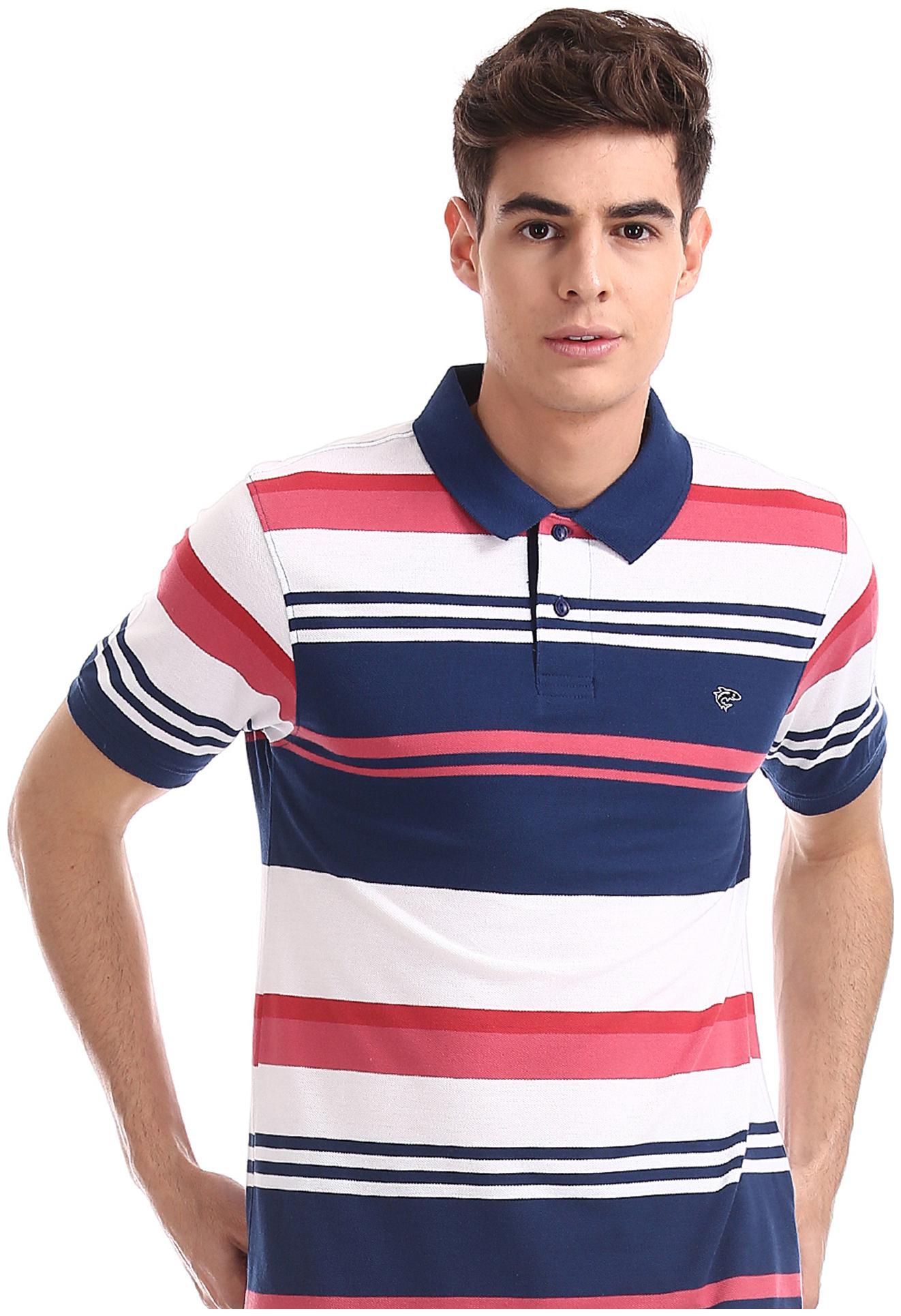 

RUGGERS Men Blue Regular fit Cotton Polo collar T-Shirt - Pack Of 1
