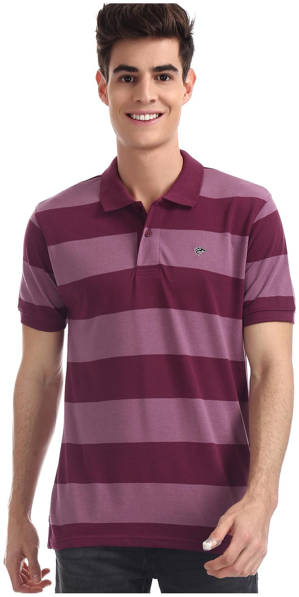 

RUGGERS Men Purple Regular fit Cotton Polo collar T-Shirt - Pack Of 1