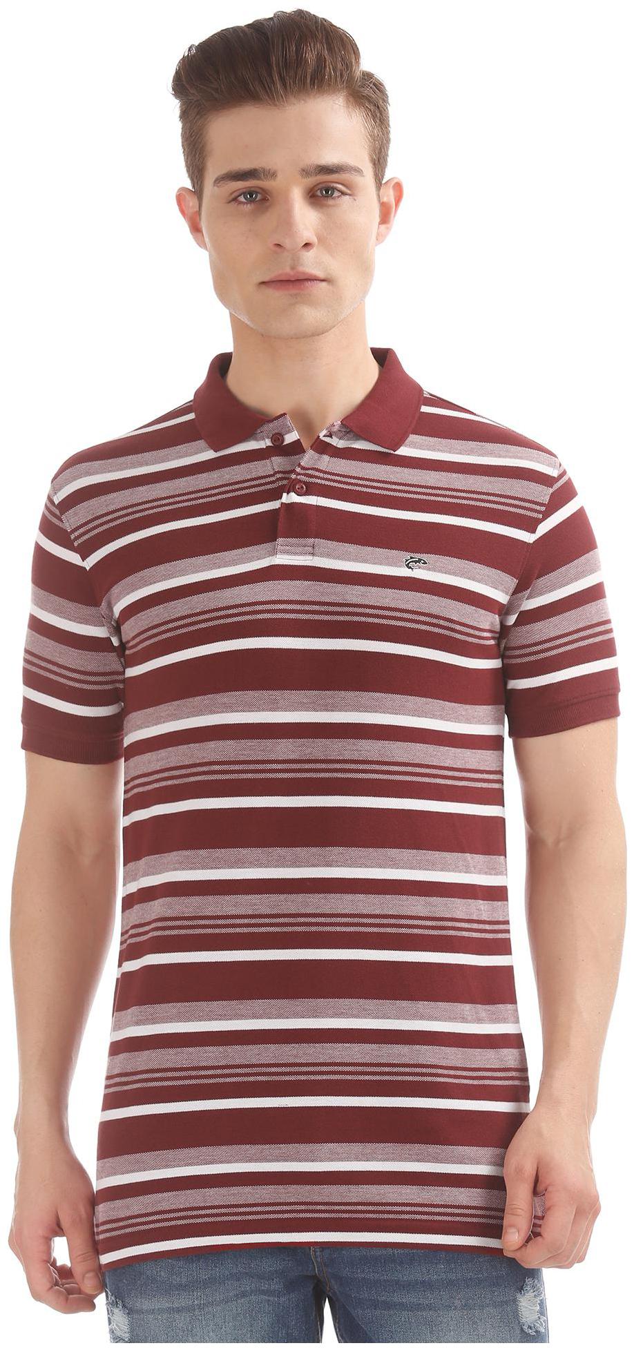 

RUGGERS Men Red Regular fit Cotton Polo collar T-Shirt - Pack Of 1