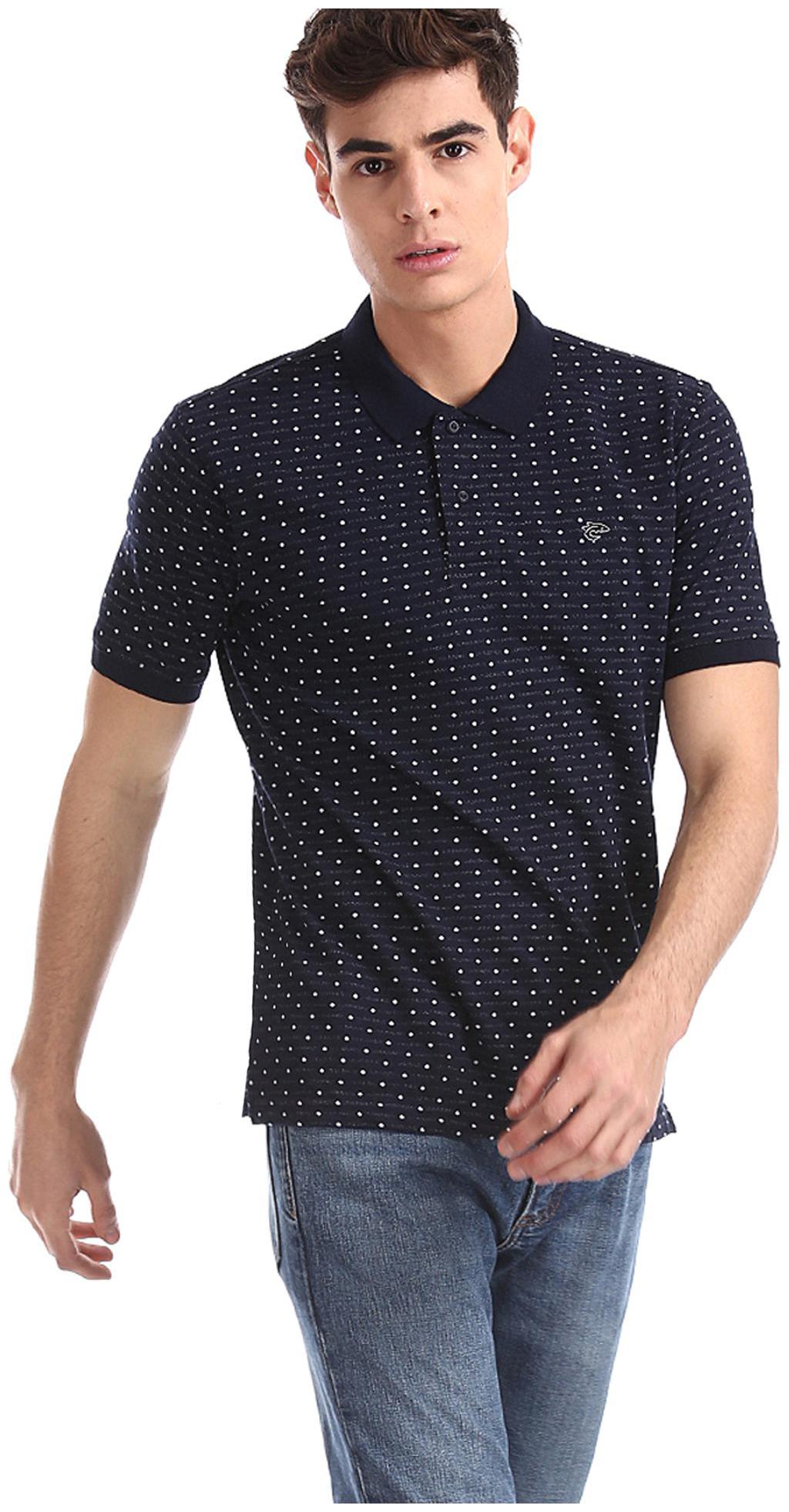 

RUGGERS Men Blue Regular fit Cotton Polo collar T-Shirt - Pack Of 1