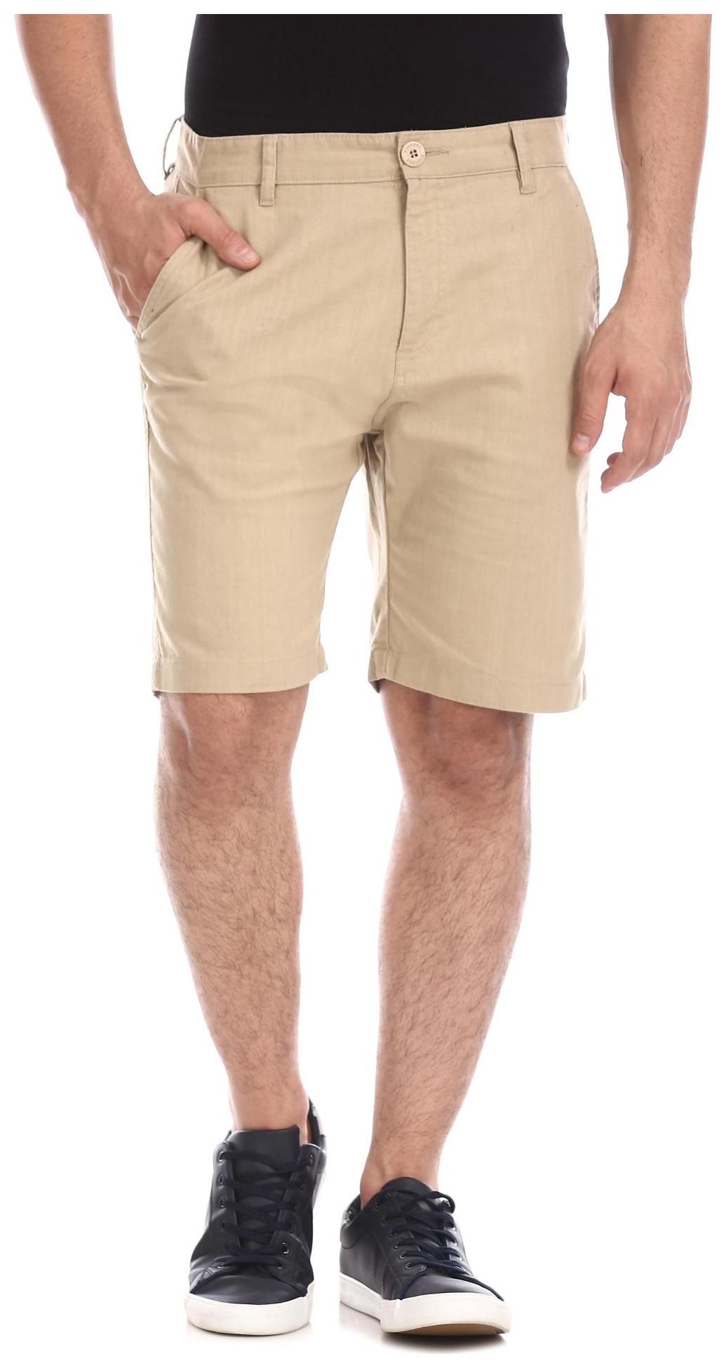 

RUGGERS Men Beige Regular Fit Regular Shorts