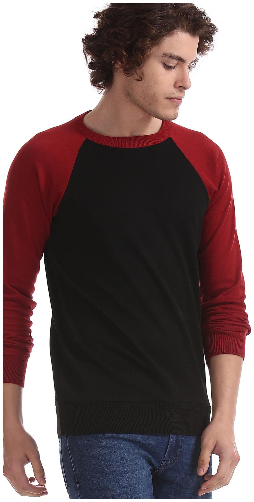 

RUGGERS Men Black Round neck Pullover