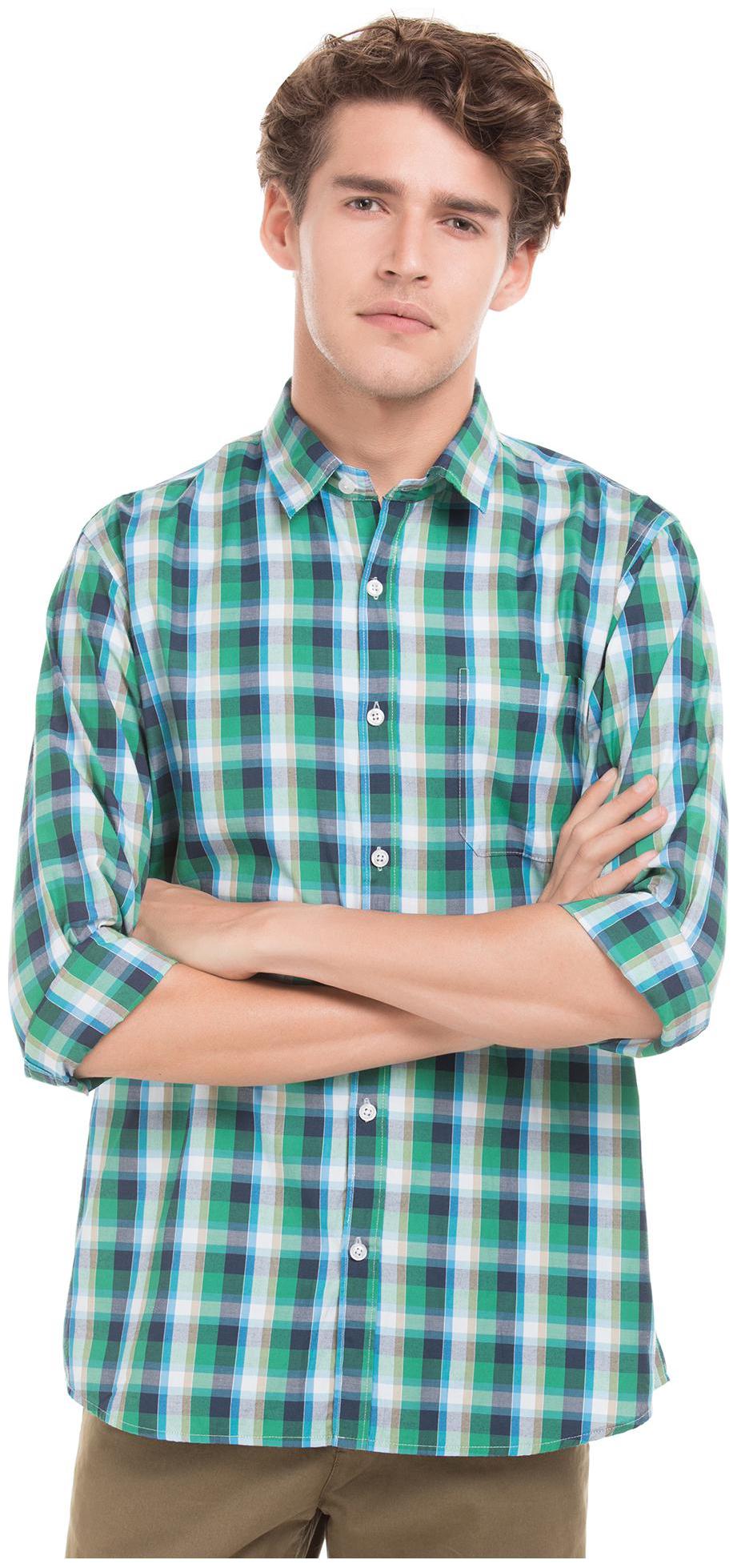 

RUGGERS Men Regular fit Formal Shirt - Green