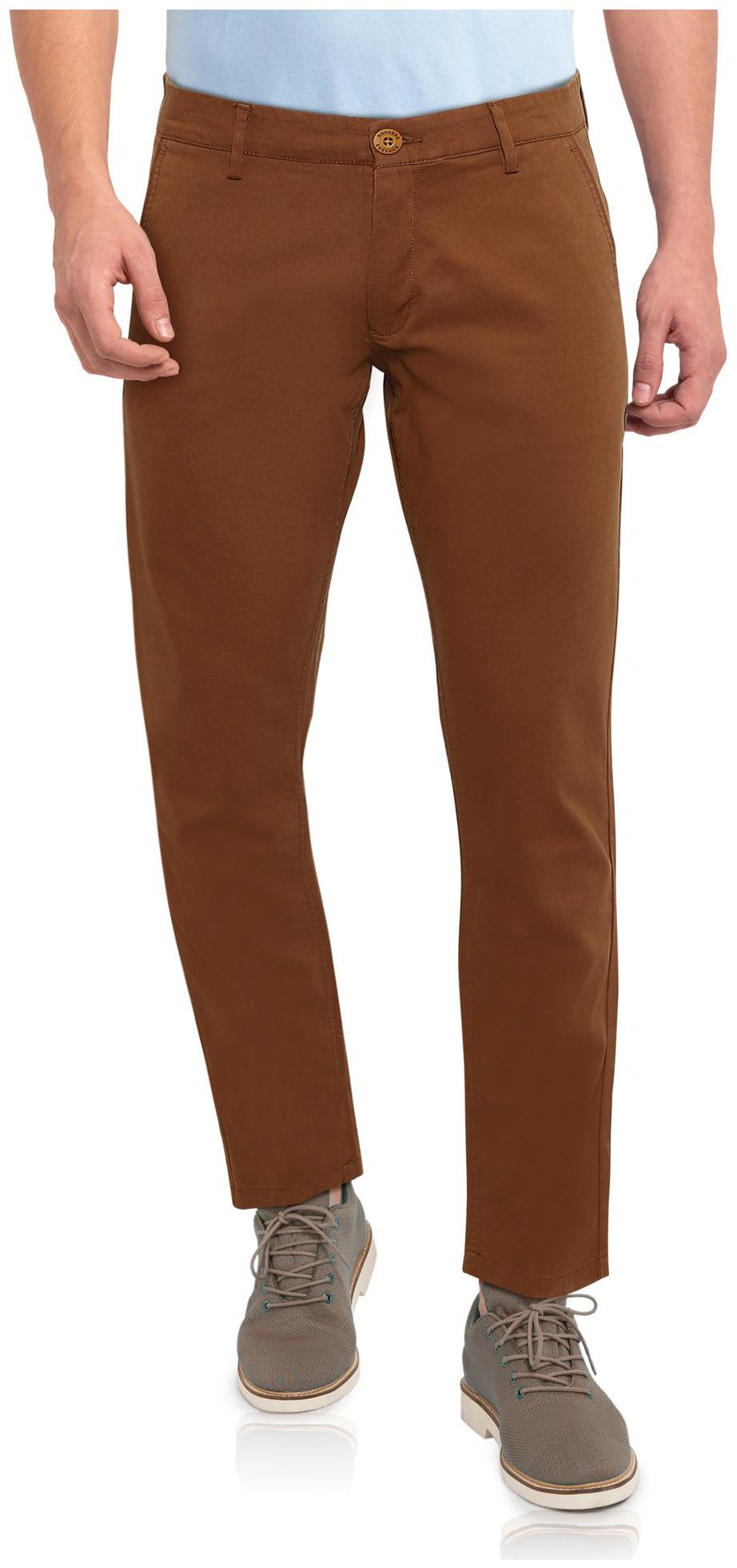 

RUGGERS Men Brown Solid Slim fit Regular trousers