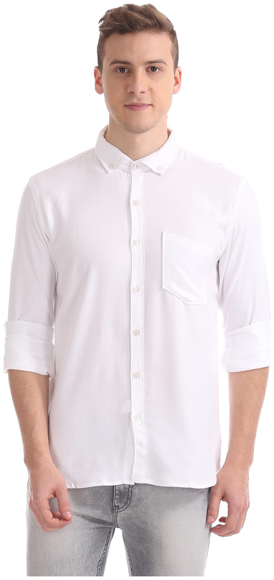 

RUGGERS Men Regular fit Formal Shirt - White