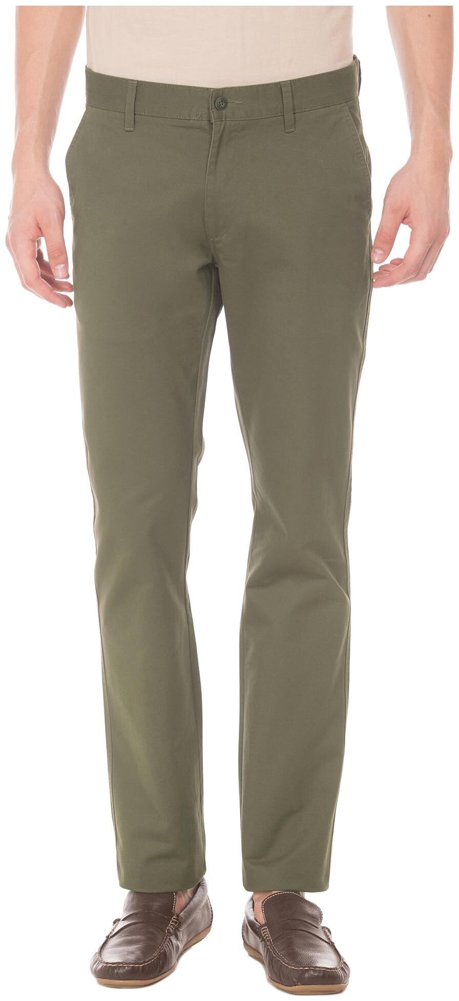 

RUGGERS Men Green Solid Slim fit Regular trousers