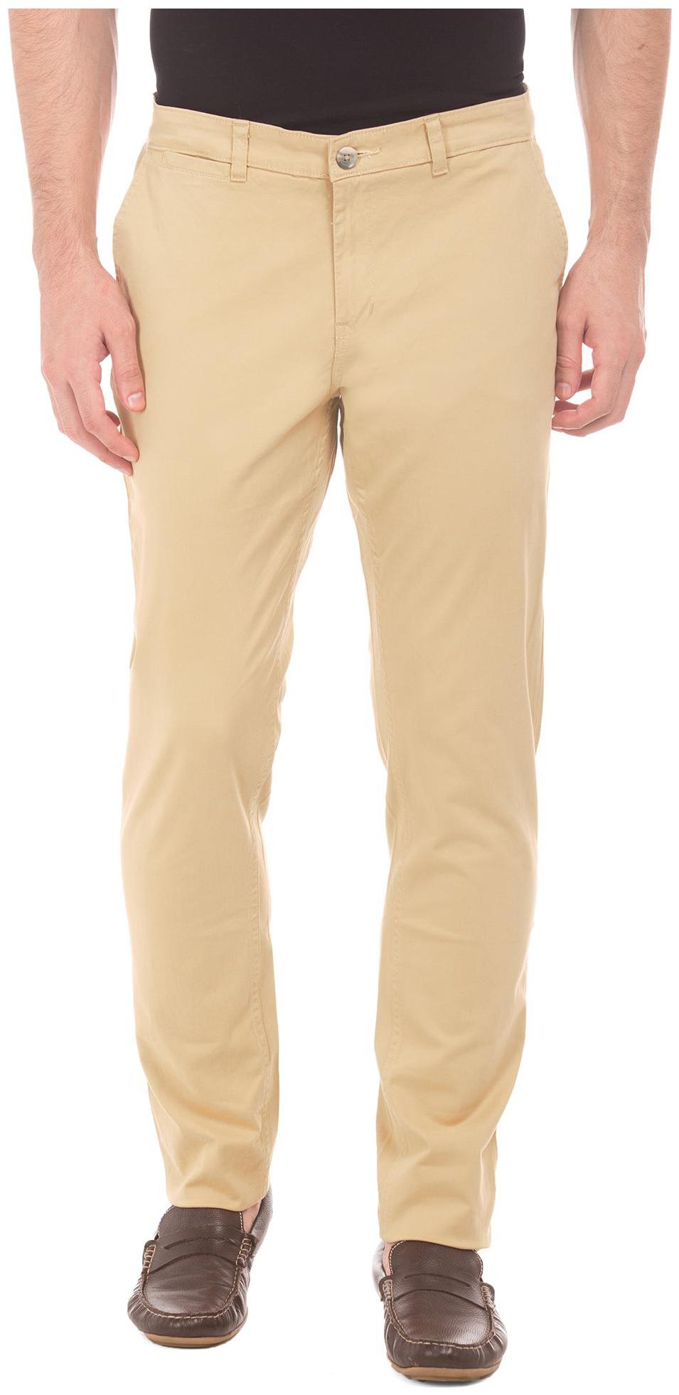 

RUGGERS Men Beige Solid Regular fit Regular trousers