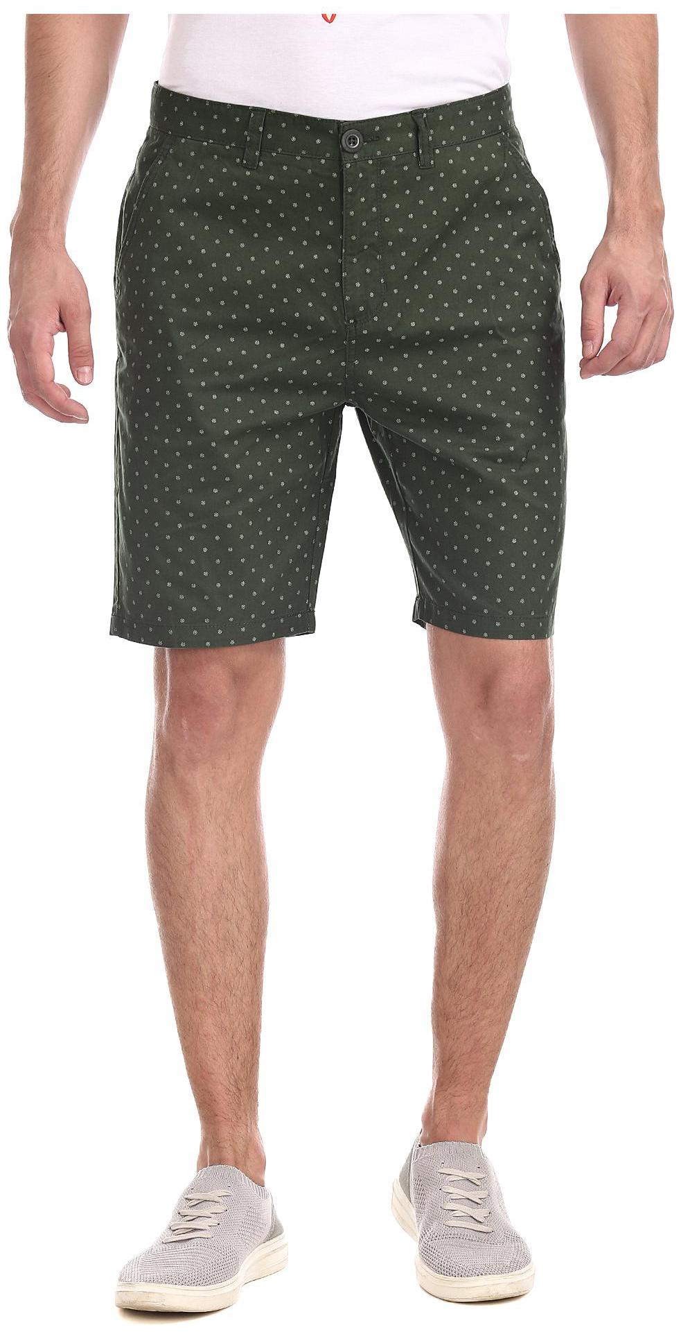 

RUGGERS Men Green Regular Fit Regular Shorts