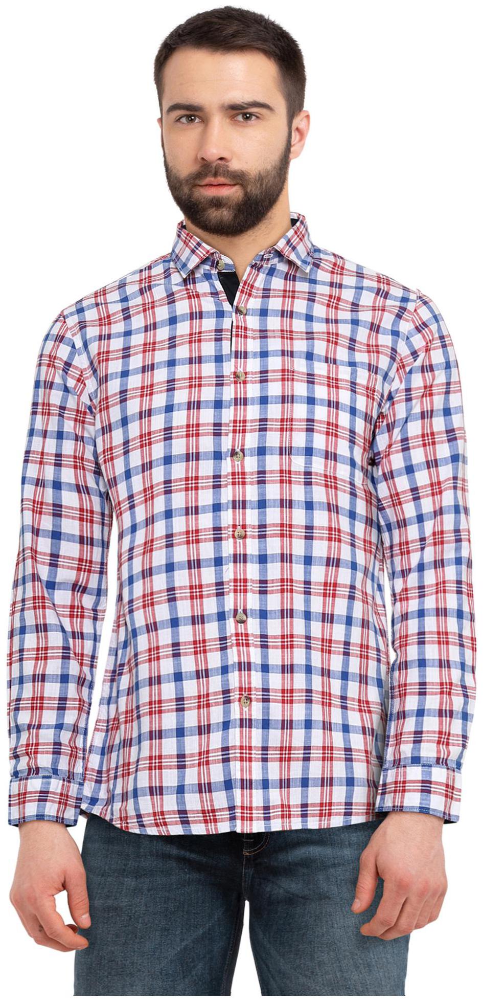 

RUGGERS Men Multi Checked Regular Fit Casual Shirt